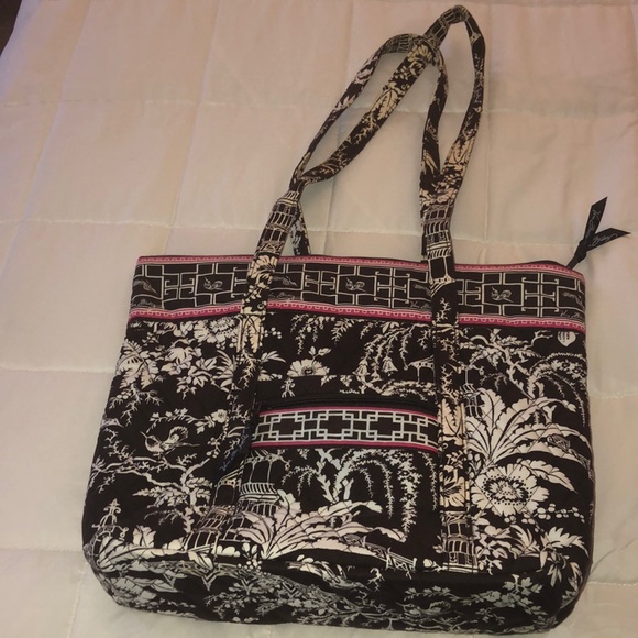 Imperial Toile Zippered Tote - Picture 1 of 3